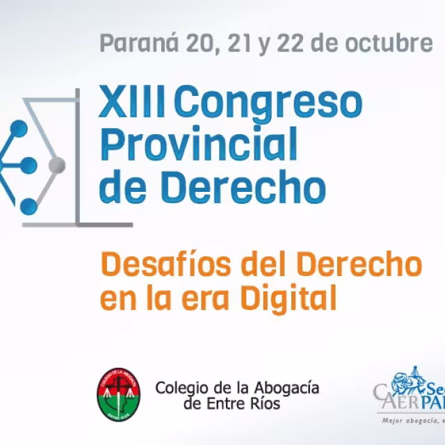 Se presentará el Congreso Provincial de Derecho