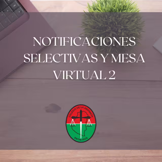 Notificaciones selectivas: se mejoró el mail de cortesía