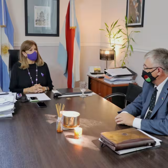 El presidente del Colegio de la Abogacía se reunió con la ministra de Gobierno y Justicia￼